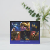 Carina Nebula-functies sluiten Briefkaart (Staand voorkant)