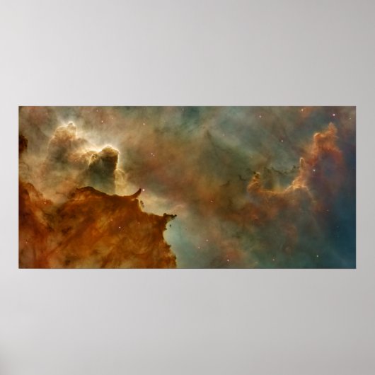 Carina Nebula - Gegevens - Grote wolken Poster (Voorkant)