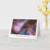 Carina Nebula - Goed geleend met je thuisbeweging Kaart (Gele Bloem)