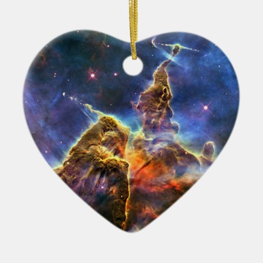 Carina Nebula (Hubble Telescope) Keramisch Ornament (Voorkant)
