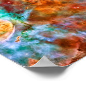 Carina Nebula in Argo Navis: schoonheid in de ruim Poster (Hoek)