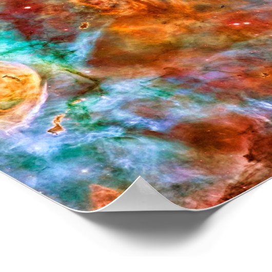 Carina Nebula in Argo Navis: schoonheid in de ruim Poster (Hoek)