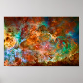 Carina Nebula in Argo Navis: schoonheid in de ruim Poster (Voorkant)