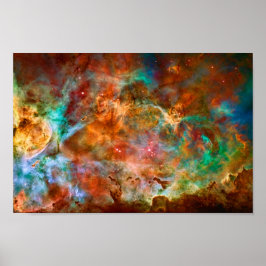 Carina Nebula in Argo Navis: schoonheid in de ruim Poster