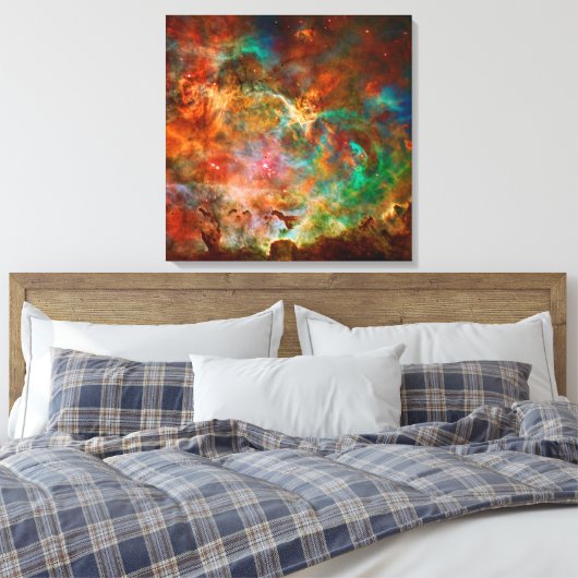 Carina Nebula in de constellatie van Argo Navis Canvas Afdruk (Insitu (Slaapkamer))