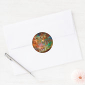 Carina Nebula in de constellatie van Argo Navis Ronde Sticker (Envelop)