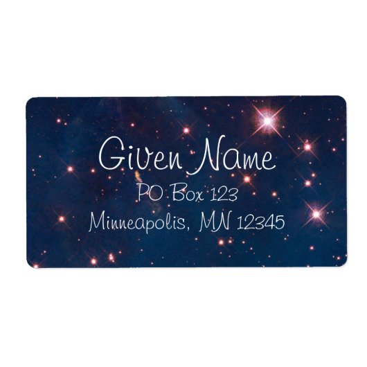 Carina Nebula Label (Voorkant)