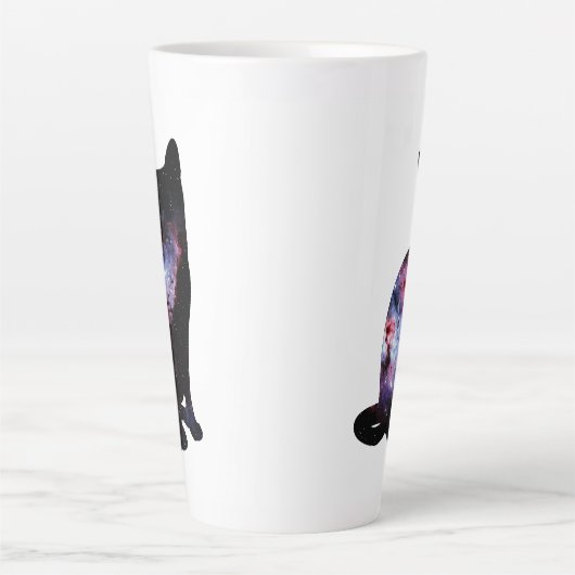 Carina Nebula Milky Way Galaxy Cat Silhouette Mok (Voorkant)