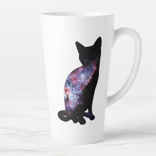 Carina Nebula Milky Way Galaxy Cat Silhouette Mok (Rechts)