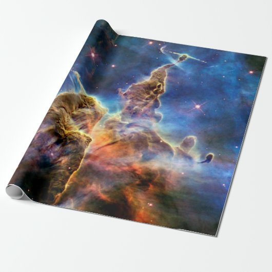 Carina Nebula Mystic Mountain Buitenspatie Cadeaupapier (Uitgerold)