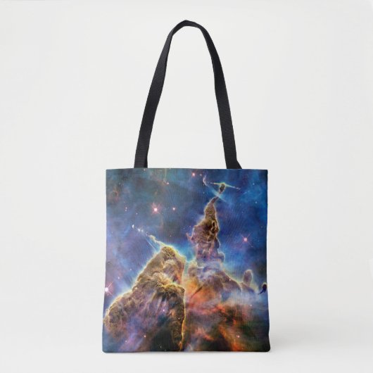 Carina Nebula Mystic Mountain Buitenspatie Tote Bag (Voorkant)