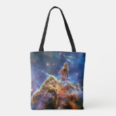 Carina Nebula Mystic Mountain Buitenspatie Tote Bag (Achterkant)