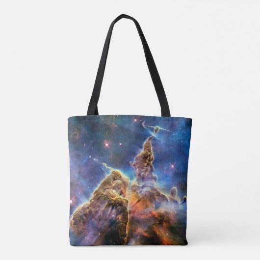 Carina Nebula Mystic Mountain Buitenspatie Tote Bag (Achterkant)