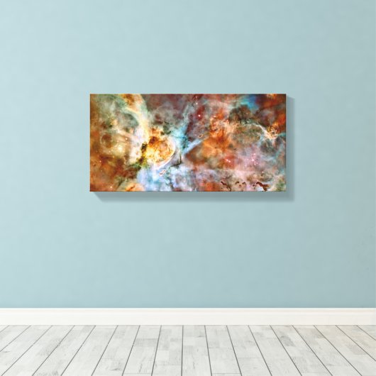 Carina Nebula NASA Hubble Telescope Space Foto Canvas Afdruk (Insitu (Houten vloer))