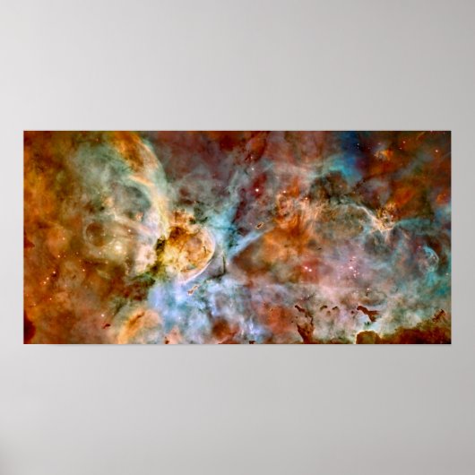 Carina Nebula NASA Hubble Telescope Space Foto Poster (Voorkant)