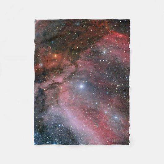 Carina Nebula rond de Wolf-Rayet ster WR 22 Fleece Deken (Voorkant)