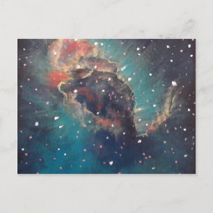 Carina Nebula Space Art Painting Briefkaart