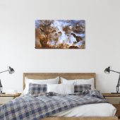 Carina Nebula Star-vormende pijlers Canvas Afdruk (Insitu (Slaapkamer))
