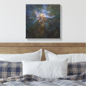 Carina Nebula Star-vormende pijlers Canvas Afdruk (Insitu (Slaapkamer))