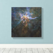 Carina Nebula Star-vormende pijlers Canvas Afdruk (Insitu (Houten vloer))