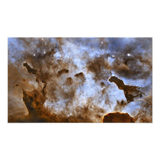 Carina Nebula Star-vormende pijlers Foto Afdruk (Voorkant)
