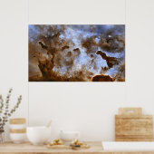 Carina Nebula Star-vormende pijlers Poster (Keuken)