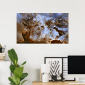 Carina Nebula Star-vormende pijlers Poster (Thuiskantoor)