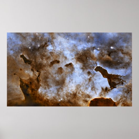 Carina Nebula Star-vormende pijlers Poster (Voorkant)
