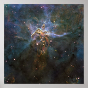 Carina Nebula Star-vormende pijlers Poster