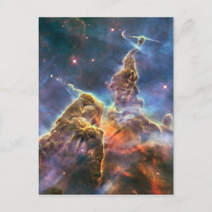 Carina Nebula van de Hubble Ruimtetelescoop Briefkaart