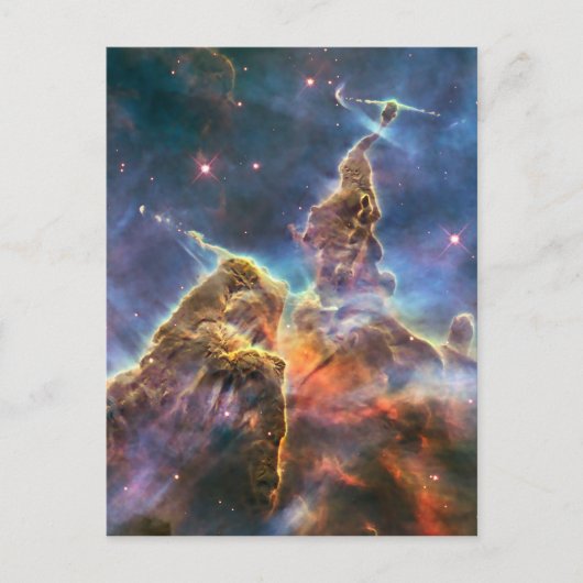 Carina Nebula van de Hubble Ruimtetelescoop Briefkaart (Voorkant)