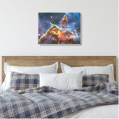 Carina Nebula van de Hubble ruimtetelescoop Canvas Afdruk (Insitu (Slaapkamer))