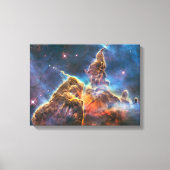 Carina Nebula van de Hubble ruimtetelescoop Canvas Afdruk (Voorkant)