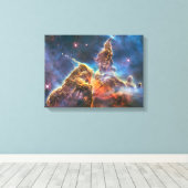Carina Nebula van de Hubble ruimtetelescoop Canvas Afdruk (Insitu (Houten vloer))