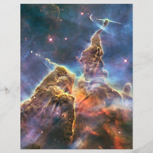 Carina Nebula van de Hubble Ruimtetelescoop Flyer (Voorkant)