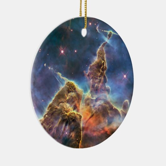 Carina Nebula van de Hubble Ruimtetelescoop Keramisch Ornament (Rechts)