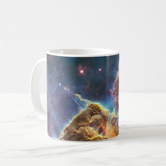 Carina Nebula van de Hubble Ruimtetelescoop Koffiemok (Voorkant links)