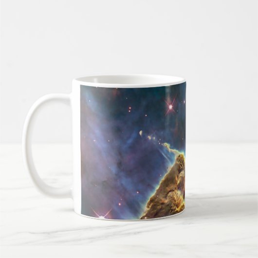 Carina Nebula van de Hubble Ruimtetelescoop Koffiemok (Links)