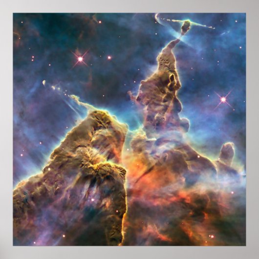 Carina Nebula van de Hubble Ruimtetelescoop Poster (Voorkant)