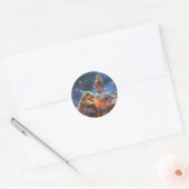 Carina Nebula van de Hubble ruimtetelescoop Ronde Sticker (Envelop)