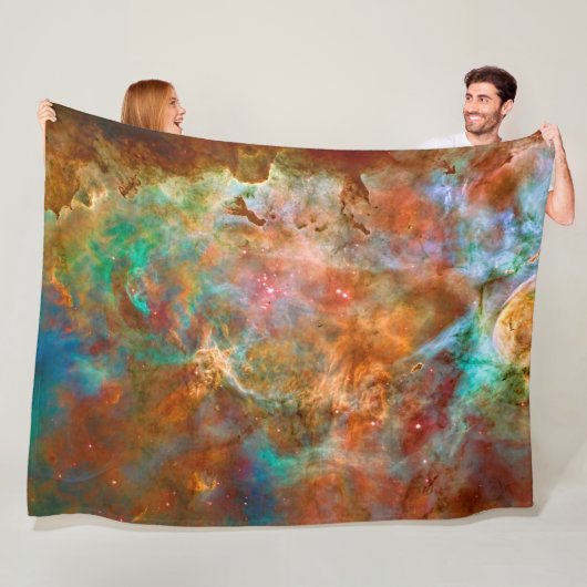 Carina Nebula, Verbazingwekkend Hubble Afbeelding Fleece Deken (In situ)