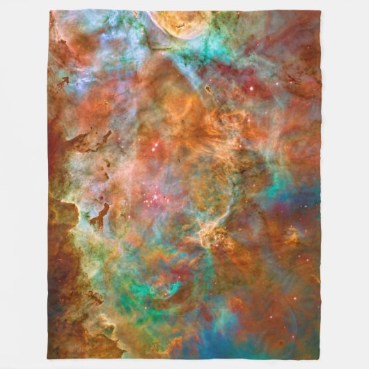 Carina Nebula, Verbazingwekkend Hubble Afbeelding Fleece Deken (Voorkant)