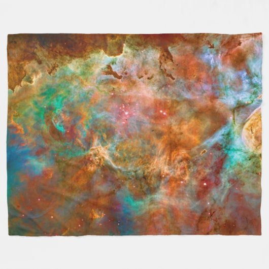 Carina Nebula, Verbazingwekkend Hubble Afbeelding Fleece Deken (Voorkant (Horizontaal))