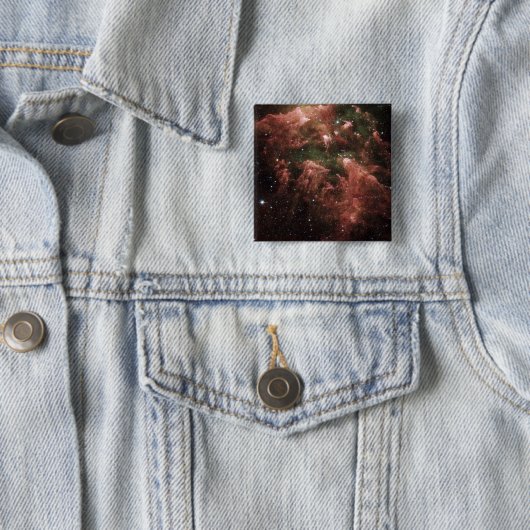 Carina Nebula Vierkante Button 5,1 Cm (In situ)