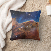 Carina Nevel Kosmische Kliffen James Webb hoge res Kussen (Deken)