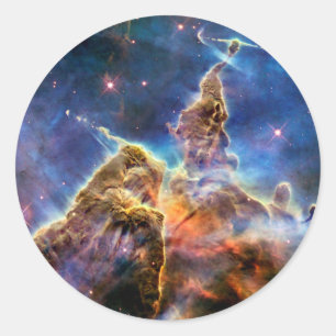 Carina-nevel Mystic Mountain-foto van de buitenrui Ronde Sticker