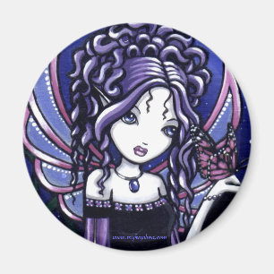 "Carina" Violet Butterfly Fairy Magneet