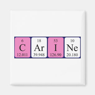 Carine periodieke table name magnet