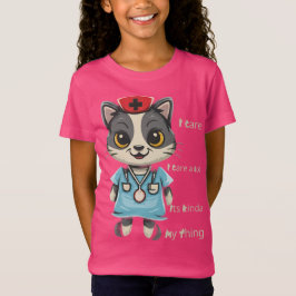 Caring Cat Nurse: Het is mijn ding gezipt T-shirt