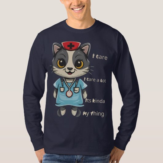 Caring Cat Nurse: Het is mijn ding T-shirt (Voorkant)